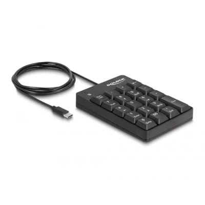 Abbildung von DeLOCK USB Type C Nummernblock 19 Tasten schwarz