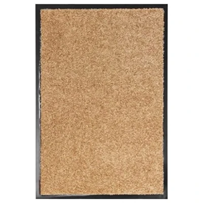 Abbildung von Fußmatte Waschbar Creme 40x60 cm, vidaXL, Rechteckig, Höhe: 0.9 mm