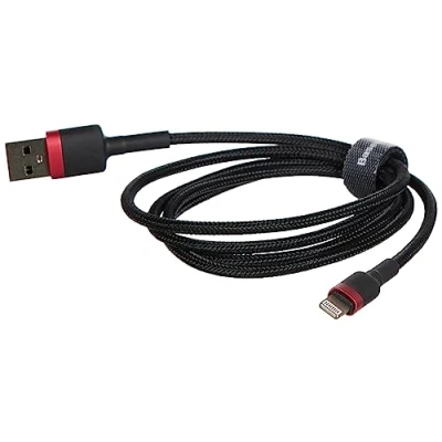 Abbildung von Baseus Cafule Cable USB to Lightning Cable, 2.4 A, 1 M (Red/Black)