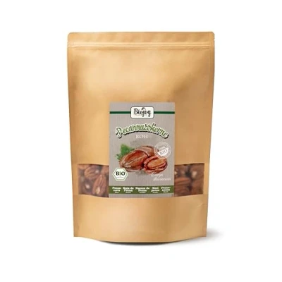 Abbildung von Biojoy BIO Pekannüsse Halbe Kerne (1 kg), geschält und ungesalzen, Pekannusskerne ohne Zusätze