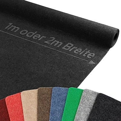 Abbildung von Primaflor Ideen in Textil Nadelvliesteppich &quot;MALTA&quot;, rechteckig, 2,5 mm Höhe, Uni Farben, strapazierfähig &amp; pflegeleicht, Kurzflor, Nadelvlies