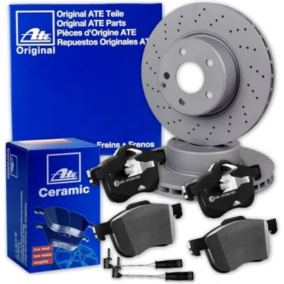Abbildung von ATE Bremsscheiben + CERAMIC Beläge vorne für E Klasse W211 S211 SL R230