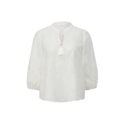 Abbildung von s.Oliver BLACK LABEL Damen 2148287 Bluse 3/4 Arm, Creme 0200, 36