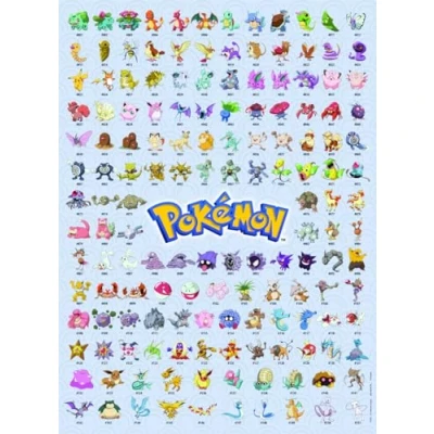Abbildung von Ravensburger Puzzle 12000511 Die ersten 151 Pokémon 500 Teile..., Puzzleteile