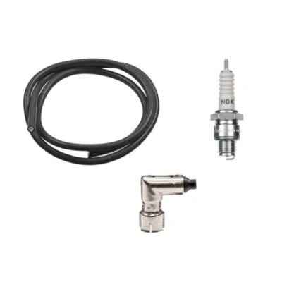 Abbildung von Zündkerze Zündkerzenstecker Zündkabel Set für Hercules Prima M 2 3 4 5 S Optima, Puch Maxi, Zündapp C CS GTS, Kreidler Florett Flory Mofa Moped Mokick Oldtimer