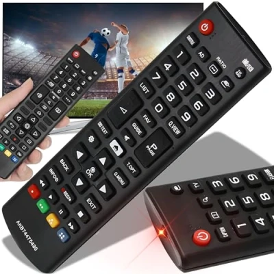 Abbildung von Retoo Universal Fernbedienung für LG TV, AK74475490, HDTV AKB75095308, AKB75095307, AKB73715601 Verschiedene Ultra HD Fernseher, Keine Konfiguration, Kompatibel LCD LED