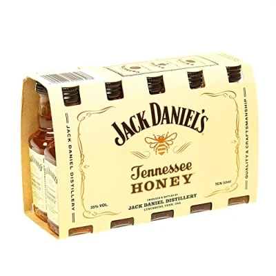 Abbildung von Jack Daniel&#039;s Original Recipe Tennessee Honey Liqueur 5cl Miniature 10 Pack