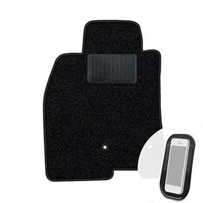 Abbildung von moto MOLTICO Fahrer Fußmatte Auto Velours Fahrerseite Autoteppiche Schwarz Fahrermatte 1 teilig passend für Renault Megane III 2008 2015