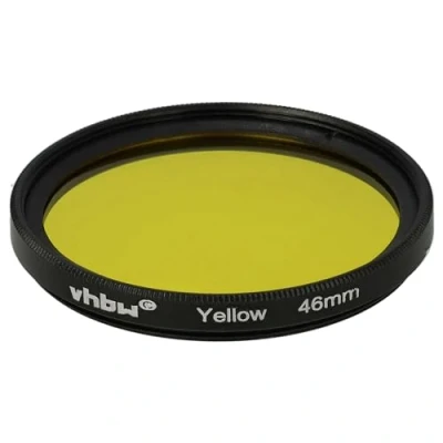 Abbildung von vhbw Universal Farbfilter gelb für Kamera Objektive mit 46mm Filtergewinde Gelbfilter