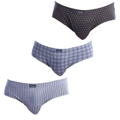 Abbildung von Abanderado Herren Semicorto Esenciales Estampados Halbkurzer Slip, Gemischte Streifen, 48 (3er Pack)