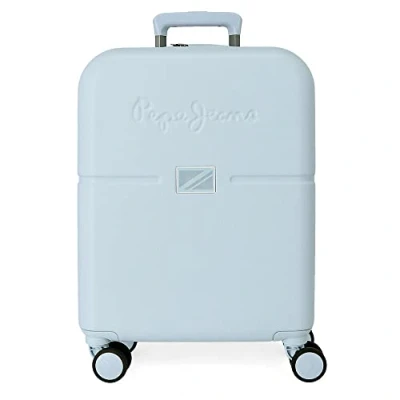 Abbildung von Pepe Jeans Accent Kabinenkoffer Blau 40 x 55 20 cm starres ABS integrierter TSA Verschluss 37 l 2,74 kg 4 Doppelrollen Handgepäck