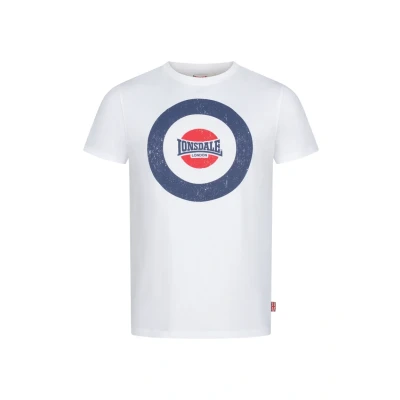 Abbildung von Lonsdale Normale Passform Trevose Tshirt print, Herren, Größe: XXL, White navy red