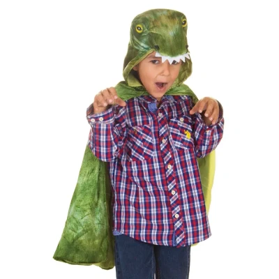 Abbildung von T Rex Hooded Cape Kindercape Dinosaurier