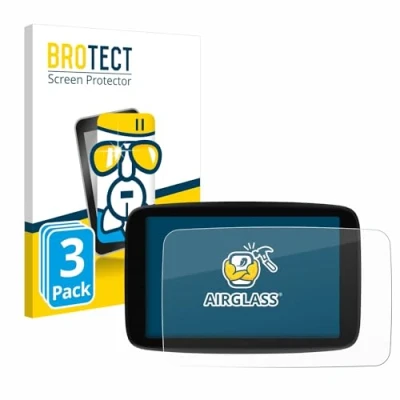 Abbildung von BROTECT Schutzglas für TomTom GO Superior 7&quot; (3 Stück) Schutzfolie Panzer Folie Glas [Extrem Kratzfest 9H, Anti Fingerprint, Ultra Transparent]