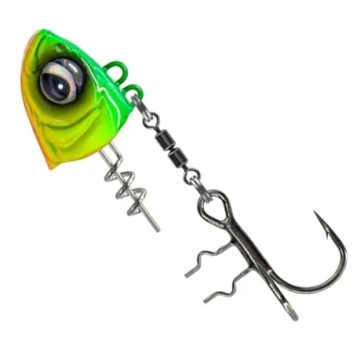Abbildung von Savage Gear Monster Vertical Chartreuse Jighead 150g (2/0) Jigkopf