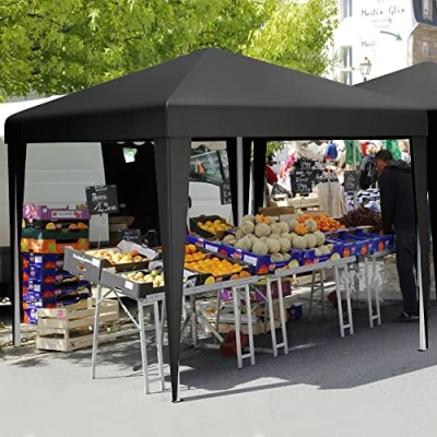 Abbildung von YITAHOME 3X3Meter Outdoor Pop Up Pavillon Mit Seite Faltpavillon, Wasserdichter Faltbarer Gartenpavillon Für Alle Jahreszeiten Camping Anti uv Kostenlosen Höhenverstellbaren Party Märkte