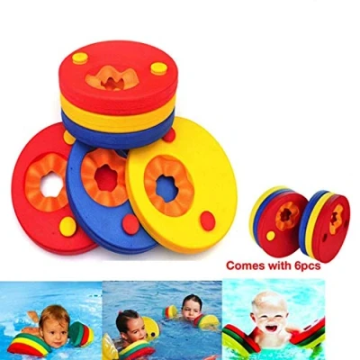 Abbildung von kaianda Pack of 6 Swimming Sleeves, Armbands for Children, aid Discs, Foam arm Bands, schwimmflügel Kinder, Very Suitable Children to Learn Swim