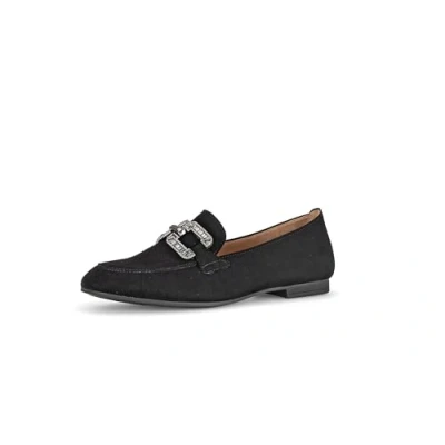 Abbildung von Gabor Slipper, Damen, Größe: 40.5, Schwarz(altsilber) Veloursleder