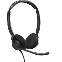 Abbildung von Jabra Engage 50 II schnurgebundenes Stereo Headset mit geräuschunterdrückender 3 Mic Technologie und USB A Kabel, ultraleicht allen führenden UC Plattformen wie Zoom &amp; Unify kompatibel Schwarz