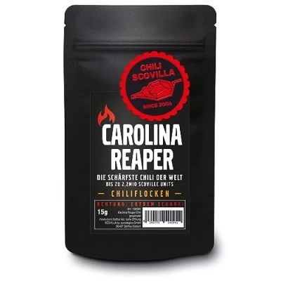 Abbildung von CHILI SCOVILLA Carolina Reaper Flocken im SealPack, 15g