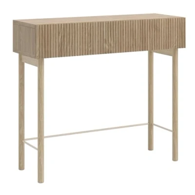 Abbildung von Selsey Konsolentisch NOLIE, mit Schublade, geriffelter Front und Holzbeinen, 90 cm
