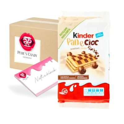 Abbildung von Ferrero Kinder Panecioc 3 x 290g(10 29g) mit Kakao und Schokostückchen LeckererSnack Geschenk von Pere&#039;s Candy
