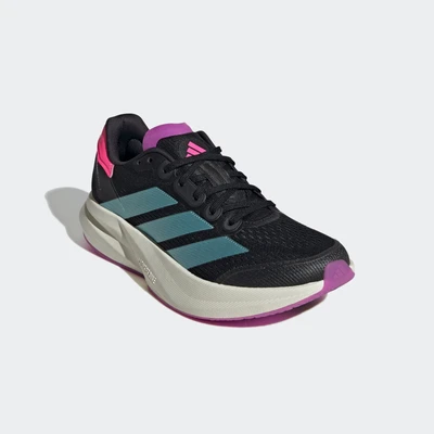 Abbildung von adidas Damen Duramo Speed 2 Running Shoes Laufschuhe, core Black/Flash Aqua/Lucid pink