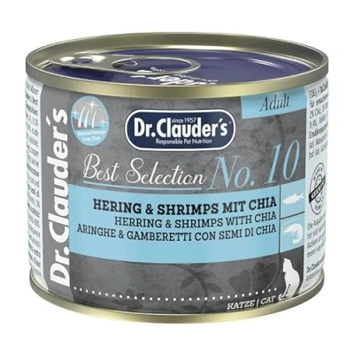 Abbildung von Dr.Clauder&#039;s Best Selection No 10 Hering &amp; Shrimps mit Chia 200g