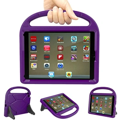 Abbildung von iPad 9,7 Hülle für Kinder 2018/2017 6./5. Generation TrendGate Leichte stoßfeste mit Griff und Ständer Air/iPad Air 2/iPad Pro Zoll Tablet Lila
