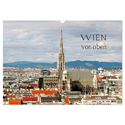 Abbildung von WIEN von oben (Wandkalender 2025 DIN A3 quer), CALVENDO Monatskalender