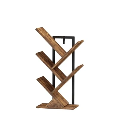 Abbildung von Vicco Bücherregal Fyrk, Antikholz/Schwarz, 34 x 71 cm