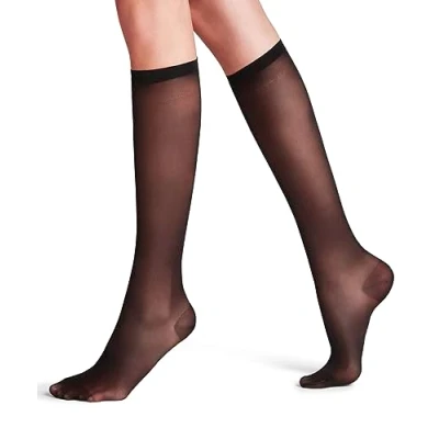 Abbildung von FALKE Damen Vitalize 20 DEN W KH transparent mit Kompression 1 Paar Kniestrümpfe, Schwarz (Black 3009), 39 42