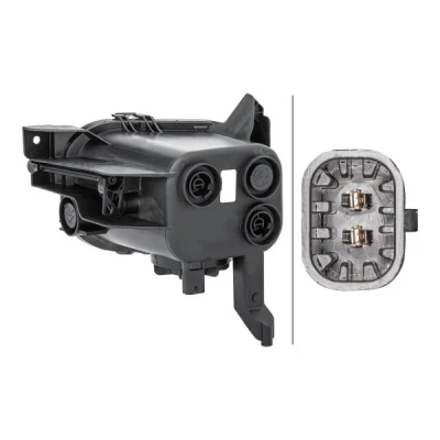 Abbildung von HELLA 1NA 354 680 021 Nebelscheinwerfer rechts 12 mit Glühlampe OPEL: Corsa D Schrägheck