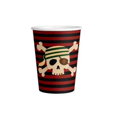 Abbildung von Piratenbecher 250ml 8 Stück
