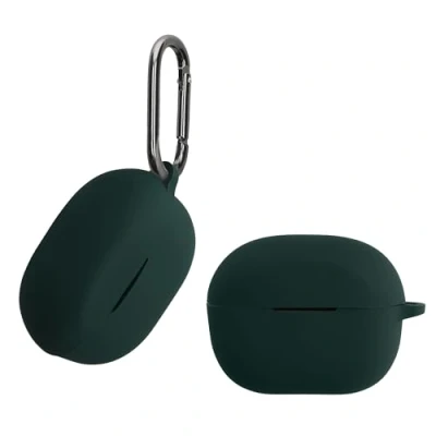 Abbildung von kwmobile Hülle kompatibel mit Anker Soundcore P3i Kopfhörer Case TPU Silikon Cover Schutzhülle in Dunkelgrün