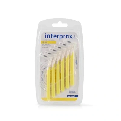 Abbildung von Interprox plus mini gelb Interdentalbürste