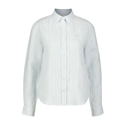 Abbildung von GANT Regular FIT Striped Hemdbluse, Damen, Größe: 42, Light blue