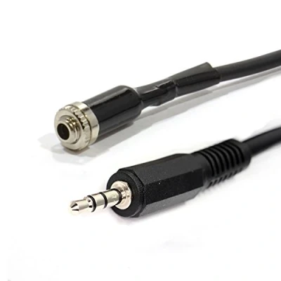Abbildung von 3,5 mm Stereo Panel Montage Buchse Zum Klinkenstecker Stecker Kabel Anschlusskabel 2 m [2 Meter/2m]
