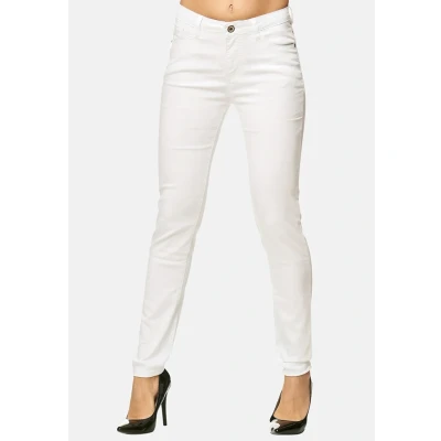 Abbildung von Elara Damen Stretch Hose Skinny Jeans Elastisch Chunkyrayan G09 1 White 48 (4XL)