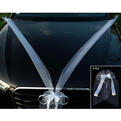 Abbildung von Varianten Auto Schmuck Braut Paar Rose Deko Dekoration Autoschmuck Hochzeit Car Wedding PKW (Grund Rosa)
