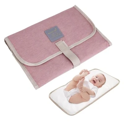 Abbildung von Baby Wickelunterlage, faltbar, Reise tragbare wasserdicht, Rosa