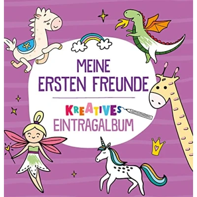 Abbildung von Meine ersten Freunde Kreatives Eintragalbum (lila): Mein Kreativ Freundebuch für die Kindergartenzeit und Kita