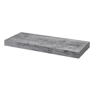 Abbildung von WOLTU Wandboard Wandregal CD DVD Regal Bücherregal Schweberegal Holz Board 40x22.9x3.8cm grau Eiche für Büro, Wohnzimmer, Schlafzimmer, Küche RG9372grei