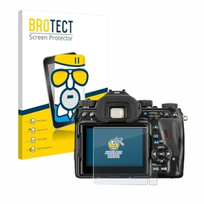 Abbildung von BROTECT Entspiegelungs Schutzglas für Pentax K 1 Mark II Schutz Folie Panzerfolie Glas Matt [Extrem Kratzfest 9H, Anti Reflex, Fingerprint]