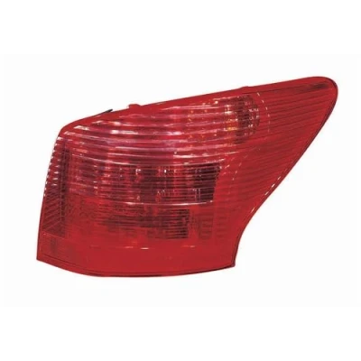 Abbildung von ABAKUS 550 1943R UE Rückleuchte rechts äusserer Teil P21W, P21/5W Rot ohne Lampenträger, Glühlampe PEUGEOT: 407 SW