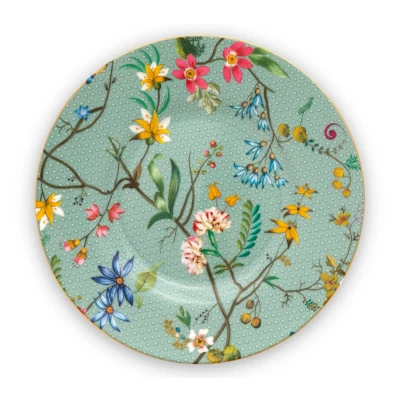 Abbildung von PIP STUDIO Jolie Flowers Blue Teller (Petit Four) 12 cm