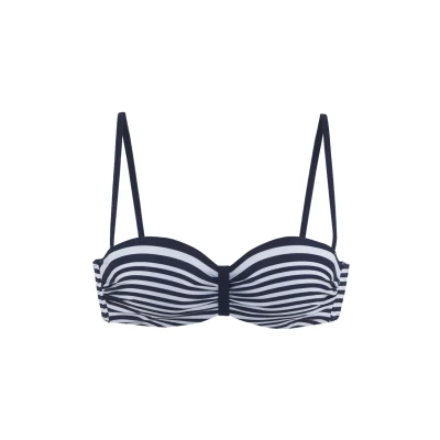 Abbildung von Lascana Bikinitop, Damen, Größe: 36xE, Marine weiß