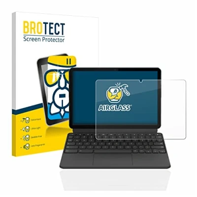 Abbildung von BROTECT Schutzglas für Lenovo IdeaPad Duet Chromebook 10.1&quot; (im Querformat) Schutzfolie Panzer Folie Glas [Extrem Kratzfest 9H