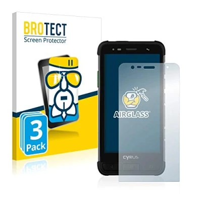 Abbildung von BROTECT Schutzglas für Cyrus CS45 XA (3 Stück) Schutzfolie Panzer Folie Glas [Extrem Kratzfest 9H, Anti Fingerprint, Ultra Transparent]
