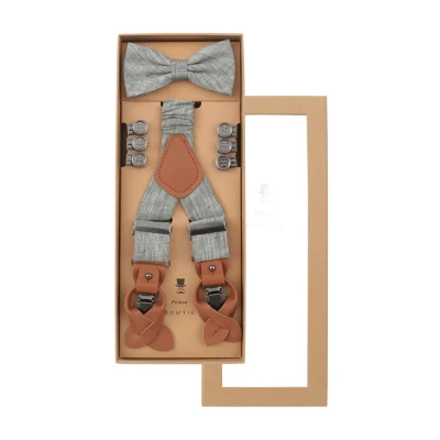 Abbildung von Prince Bow Tie Fliege Grau/Grün, Herren, Größe: One Size, Grau/grün